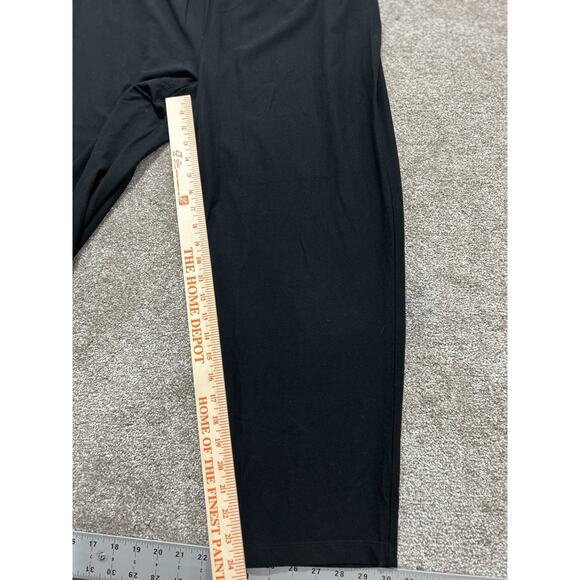 EILEEN FISHER Women’s L Black V-Neck Washable Crepe Stretch Jersey Jumpsuit  - Picture 9 of 11